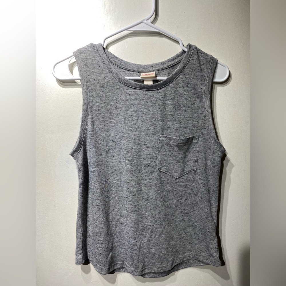 Mossimo Supply Co. Heather Gray Muscle Tee